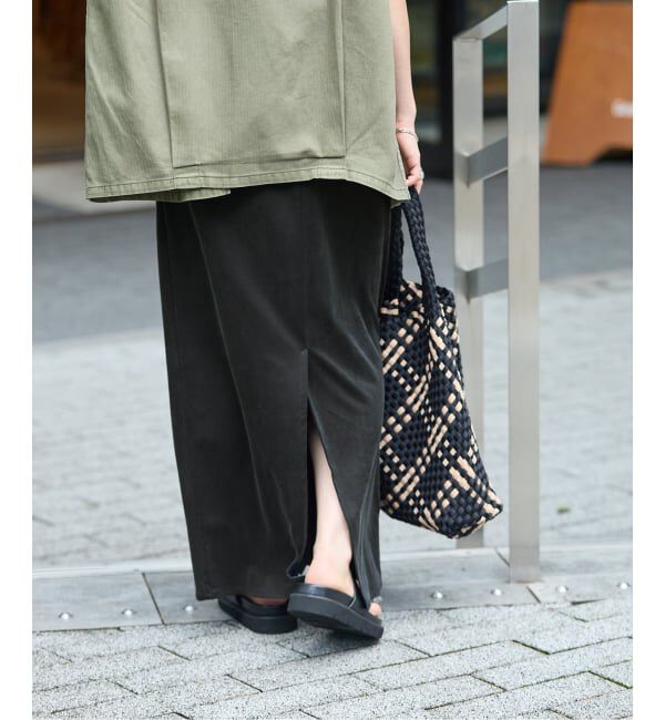JOURNAL STANDARD「《追加4》フィブリルキュプラジャージーマキシスカート」|スカート|
