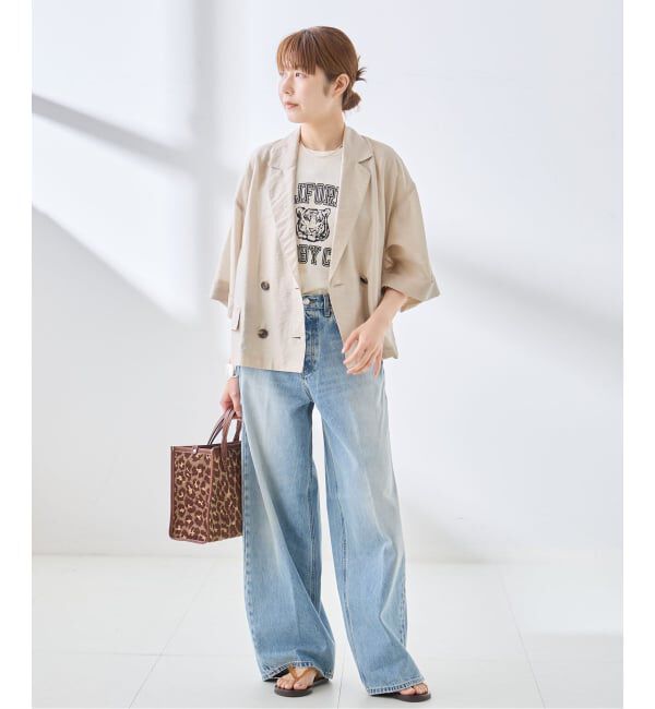 journal standard L'essage「シルクMIXシアー&ストライプジャケット」|テーラードジャケット|