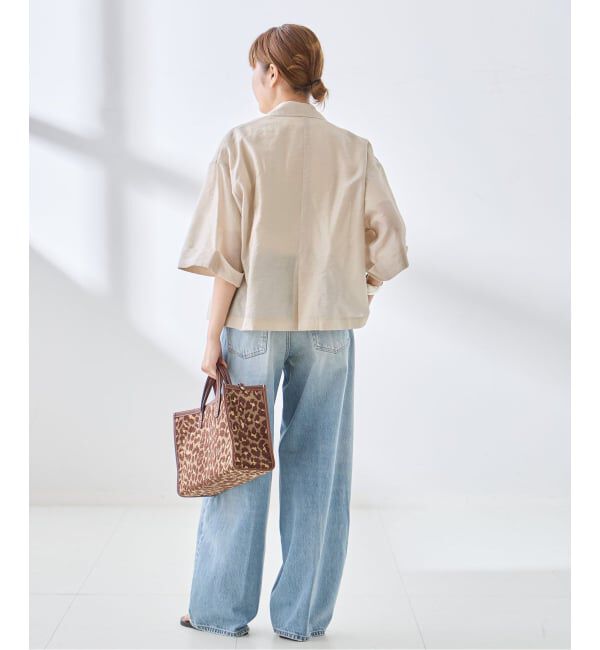 journal standard L'essage「シルクMIXシアー&ストライプジャケット」|テーラードジャケット|