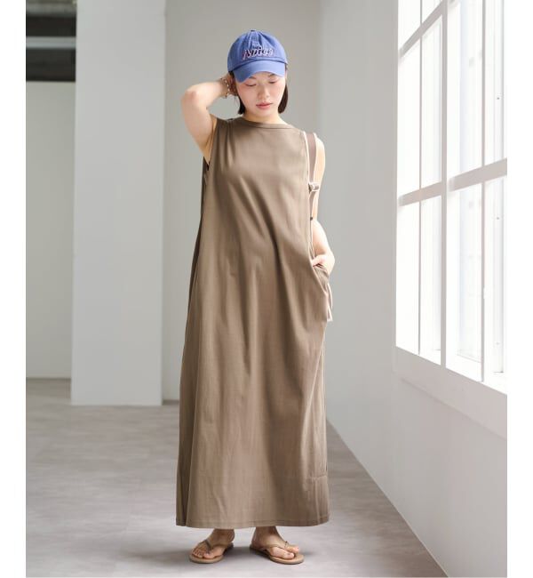U by SPICK&SPAN「ショルダータックロングワンピース」|ワンピース|