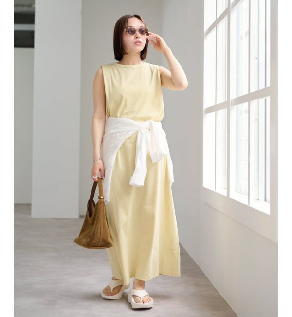 U by SPICK&SPAN「ショルダータックロングワンピース」|ワンピース|