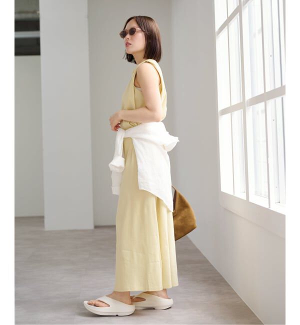 U by SPICK&SPAN「ショルダータックロングワンピース」|ワンピース|