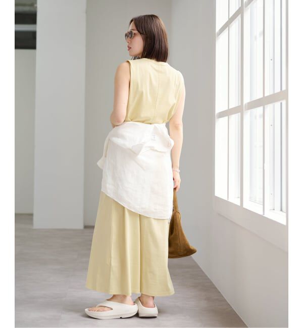 U by SPICK&SPAN「ショルダータックロングワンピース」|ワンピース|
