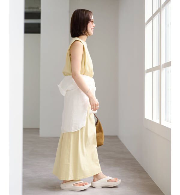 U by SPICK&SPAN「ショルダータックロングワンピース」|ワンピース|