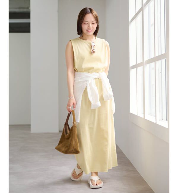 U by SPICK&SPAN「ショルダータックロングワンピース」|ワンピース|