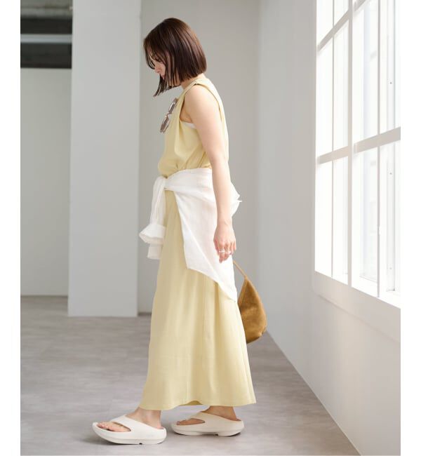 U by SPICK&SPAN「ショルダータックロングワンピース」|ワンピース|