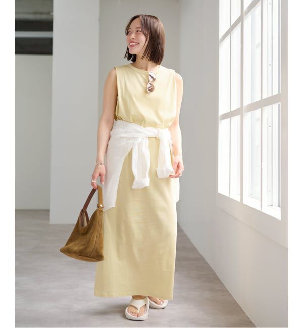 U by SPICK&SPAN「ショルダータックロングワンピース」|ワンピース|