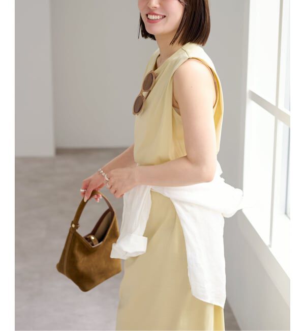 U by SPICK&SPAN「ショルダータックロングワンピース」|ワンピース|