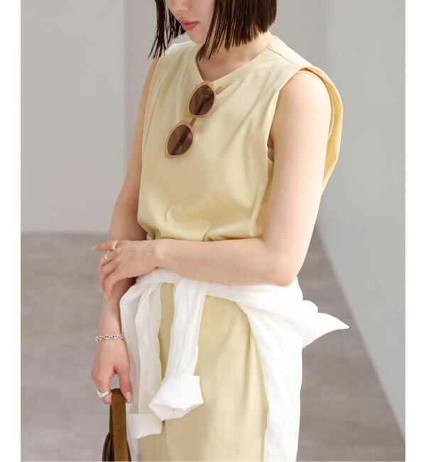 U by SPICK&SPAN「ショルダータックロングワンピース」|ワンピース|