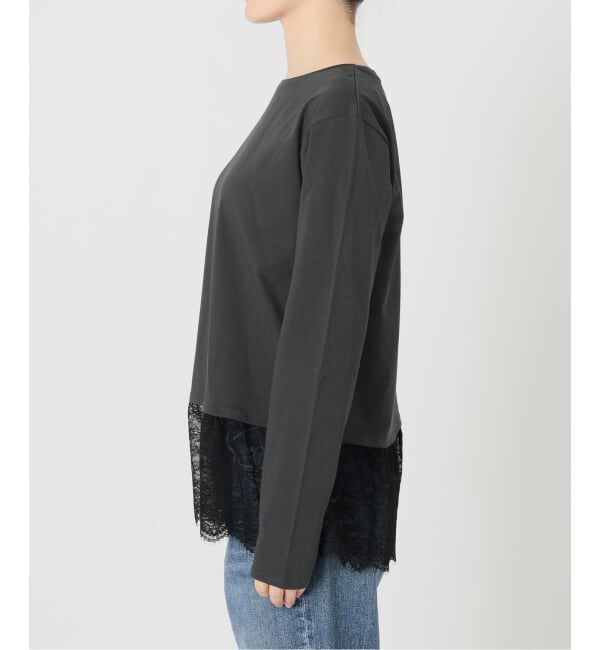 Spick and Span「《追加予約》レースドッキングレイヤードプルオーバー」|Tシャツ・カットソー|