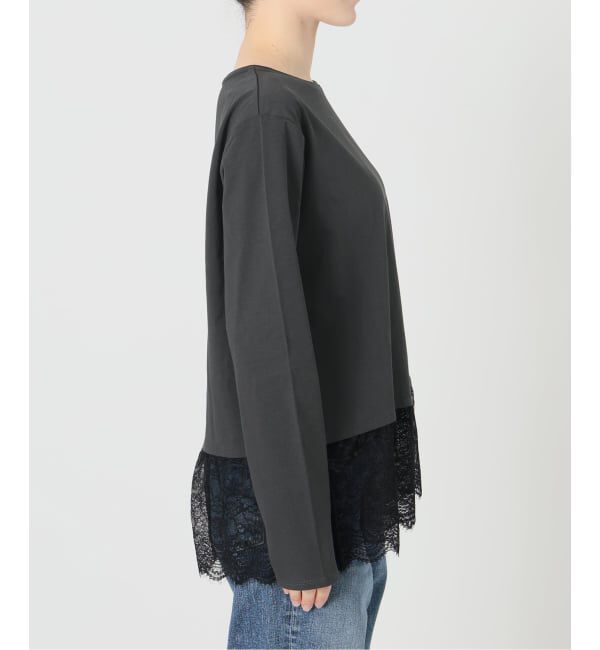 Spick and Span「《追加予約》レースドッキングレイヤードプルオーバー」|Tシャツ・カットソー|
