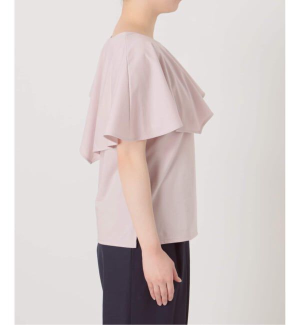  「【洗える】《追加》ケープカットソー」|Tシャツ・カットソー|