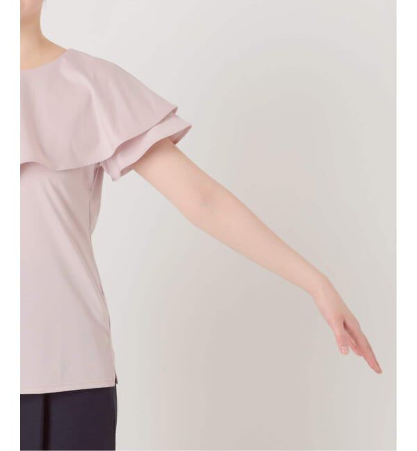  「【洗える】《追加》ケープカットソー」|Tシャツ・カットソー|