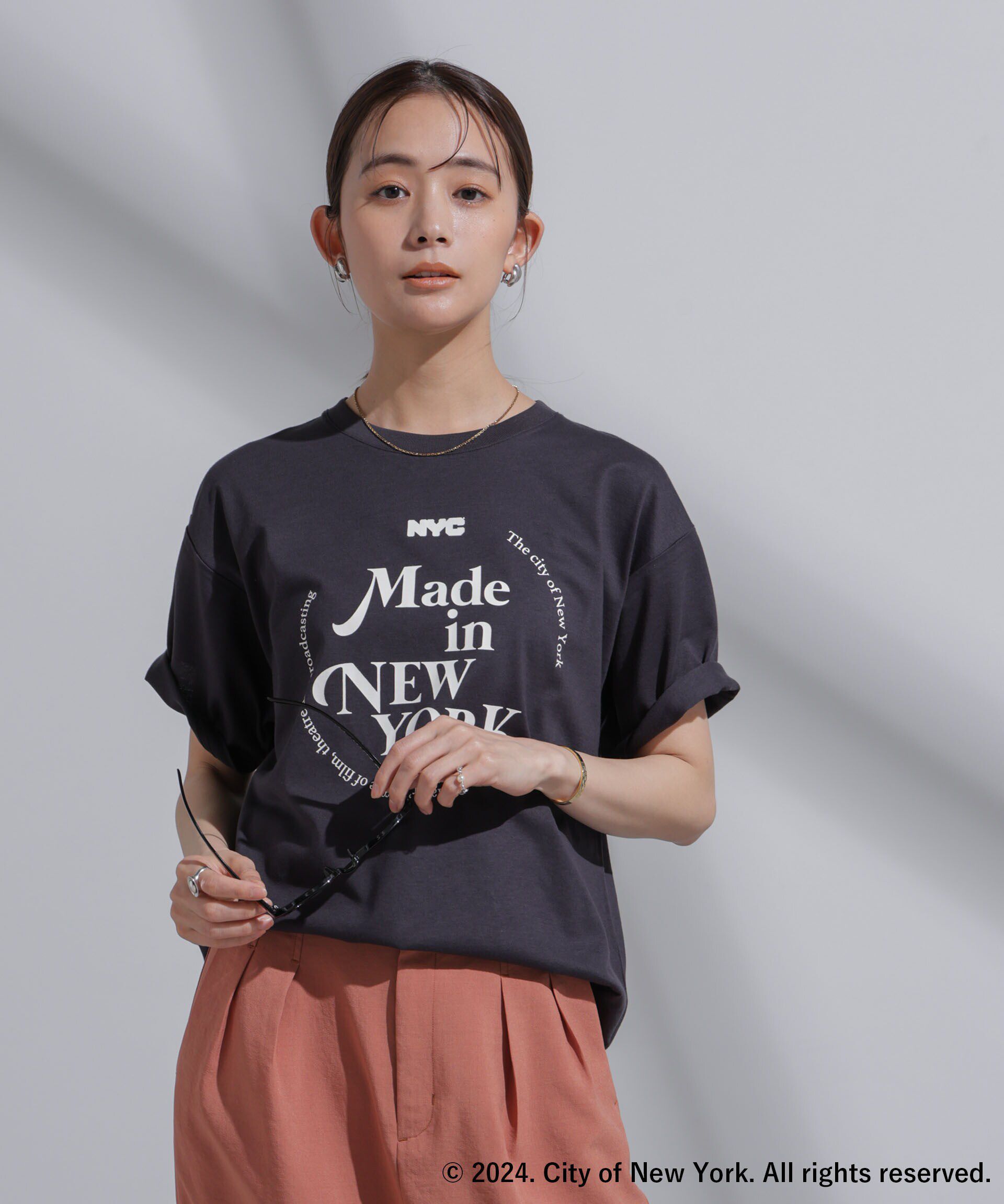 NANO universe「GOOD ROCK SPEED&times;Anti Soaked(R) 汗染み防止 NYC Tシャツ」|Tシャツ・カットソー|