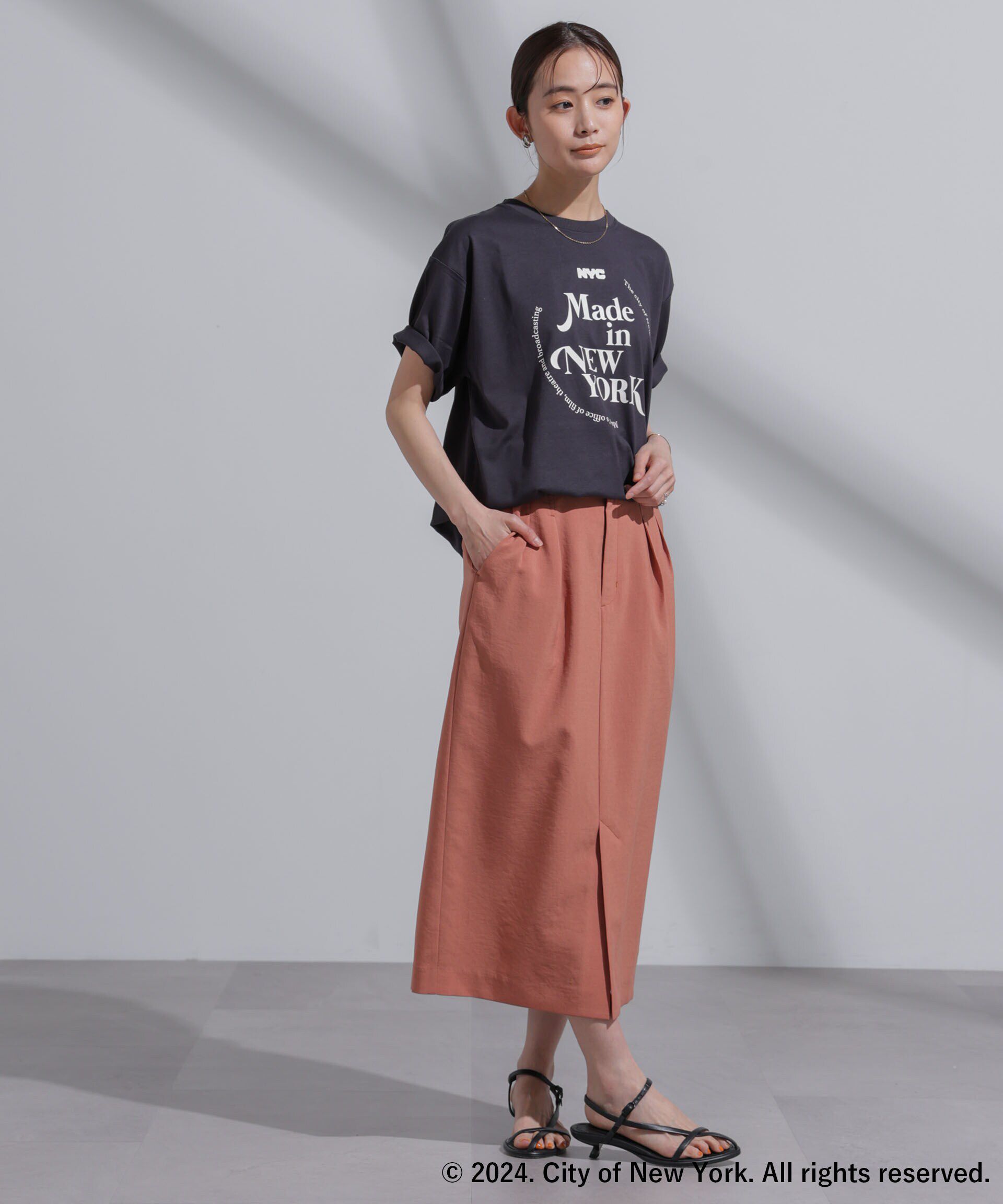 NANO universe「GOOD ROCK SPEED&times;Anti Soaked(R) 汗染み防止 NYC Tシャツ」|Tシャツ・カットソー|