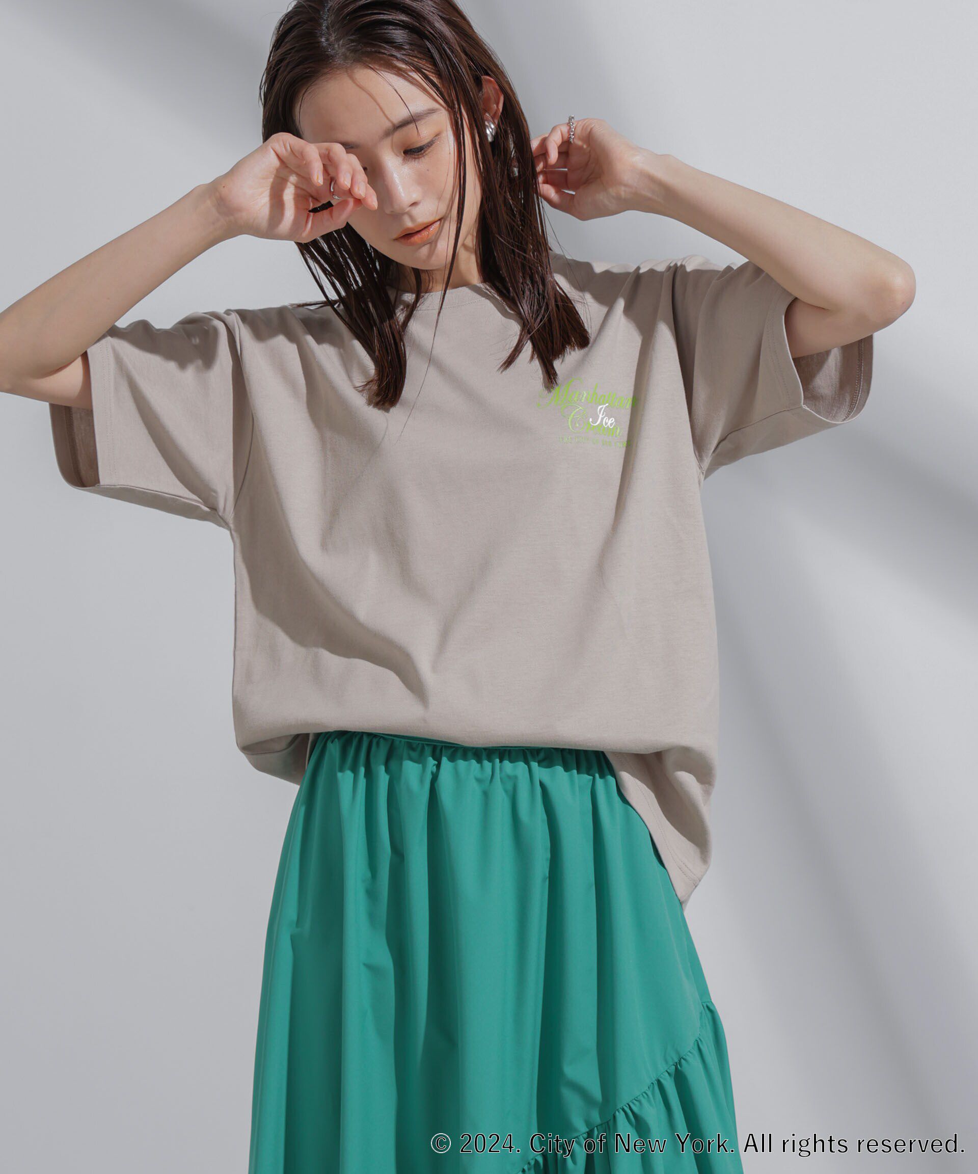 NANO universe「GOOD ROCK SPEED&times;Anti Soaked(R) 汗染み防止 NYC Tシャツ」|Tシャツ・カットソー|パターン65