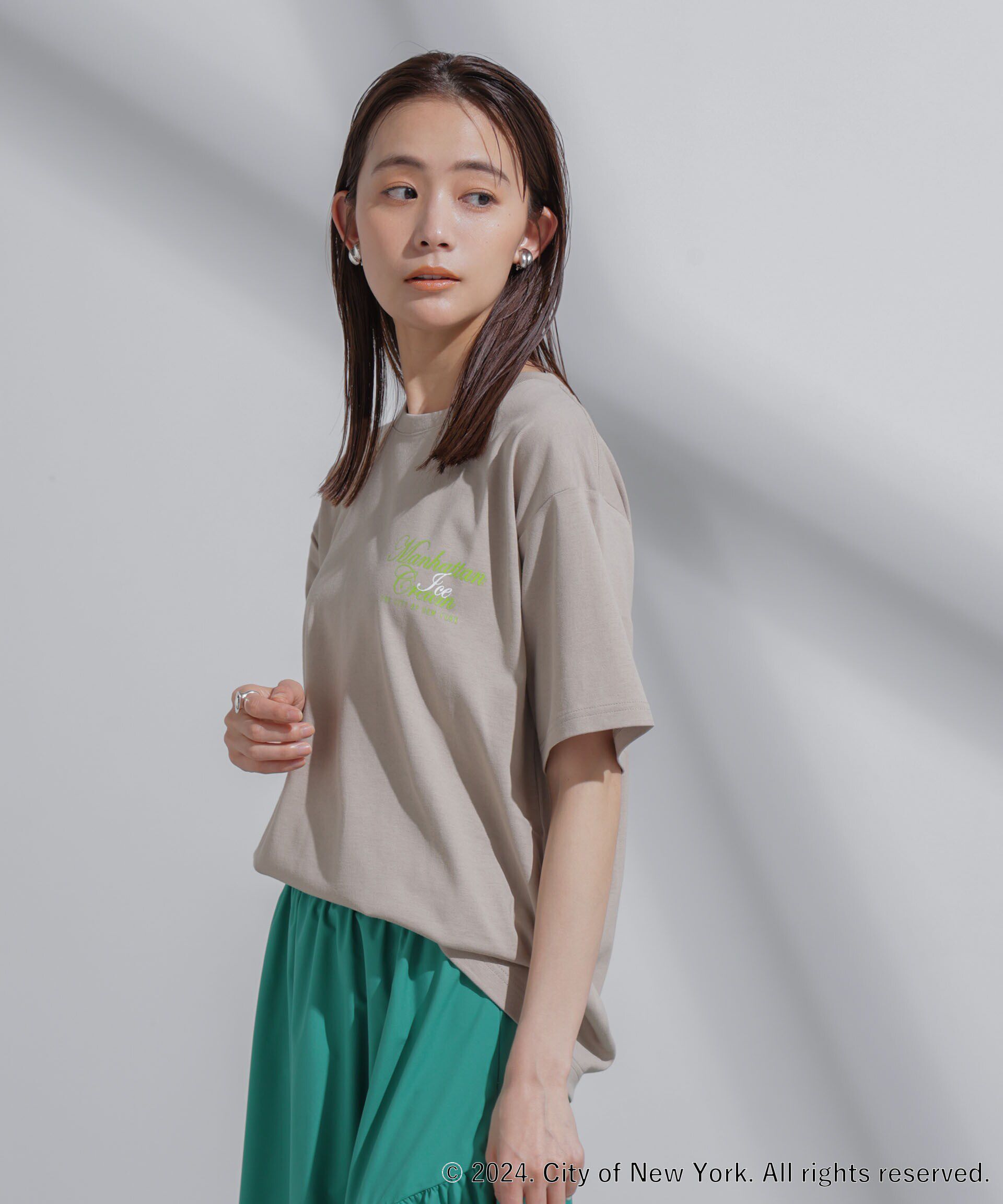 NANO universe「GOOD ROCK SPEED&times;Anti Soaked(R) 汗染み防止 NYC Tシャツ」|Tシャツ・カットソー|