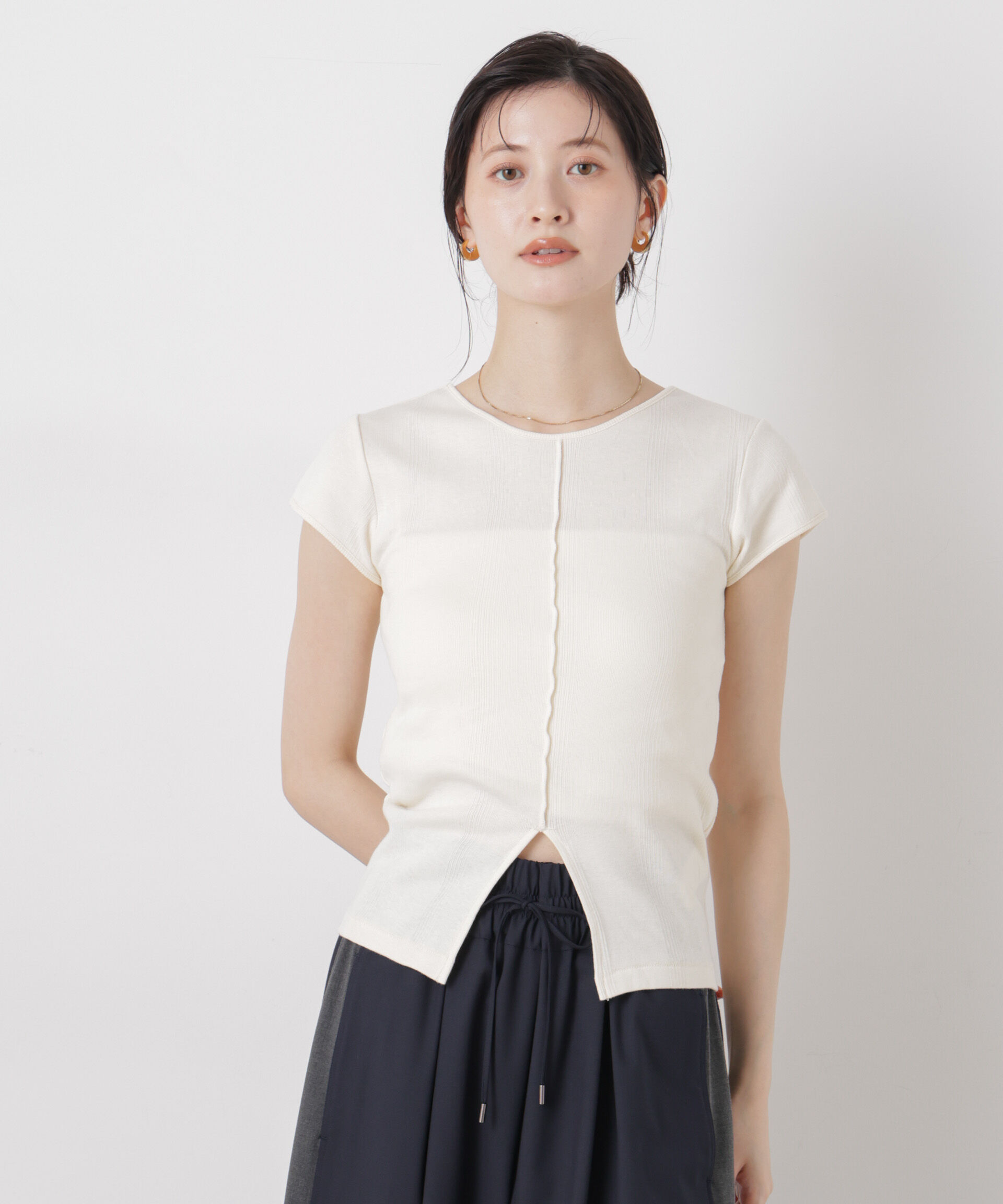 NANO universe「Robert P. Miller/Prib Slit S/S tee」|Tシャツ・カットソー|