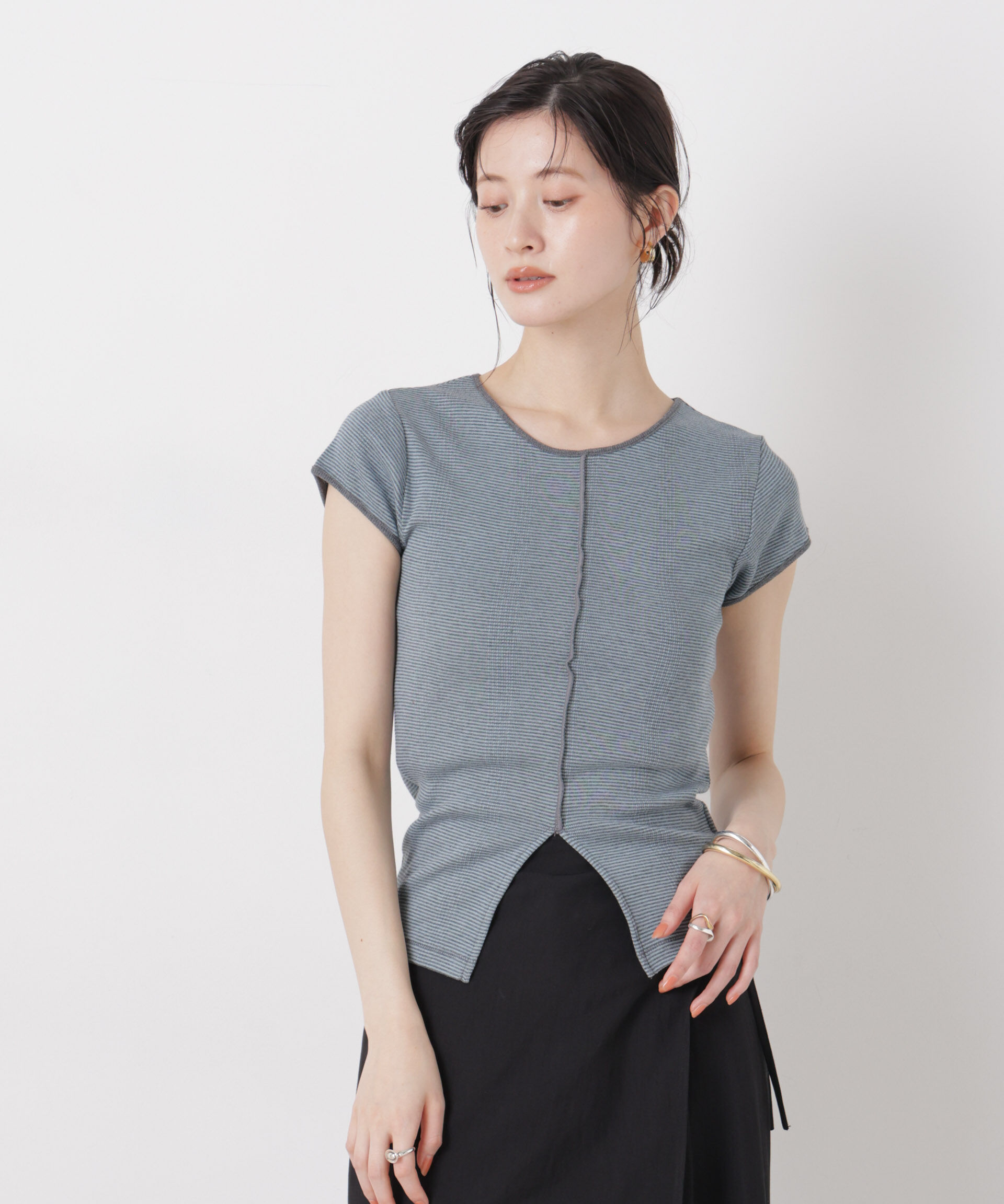NANO universe「Robert P. Miller/Prib Slit S/S tee」|Tシャツ・カットソー|