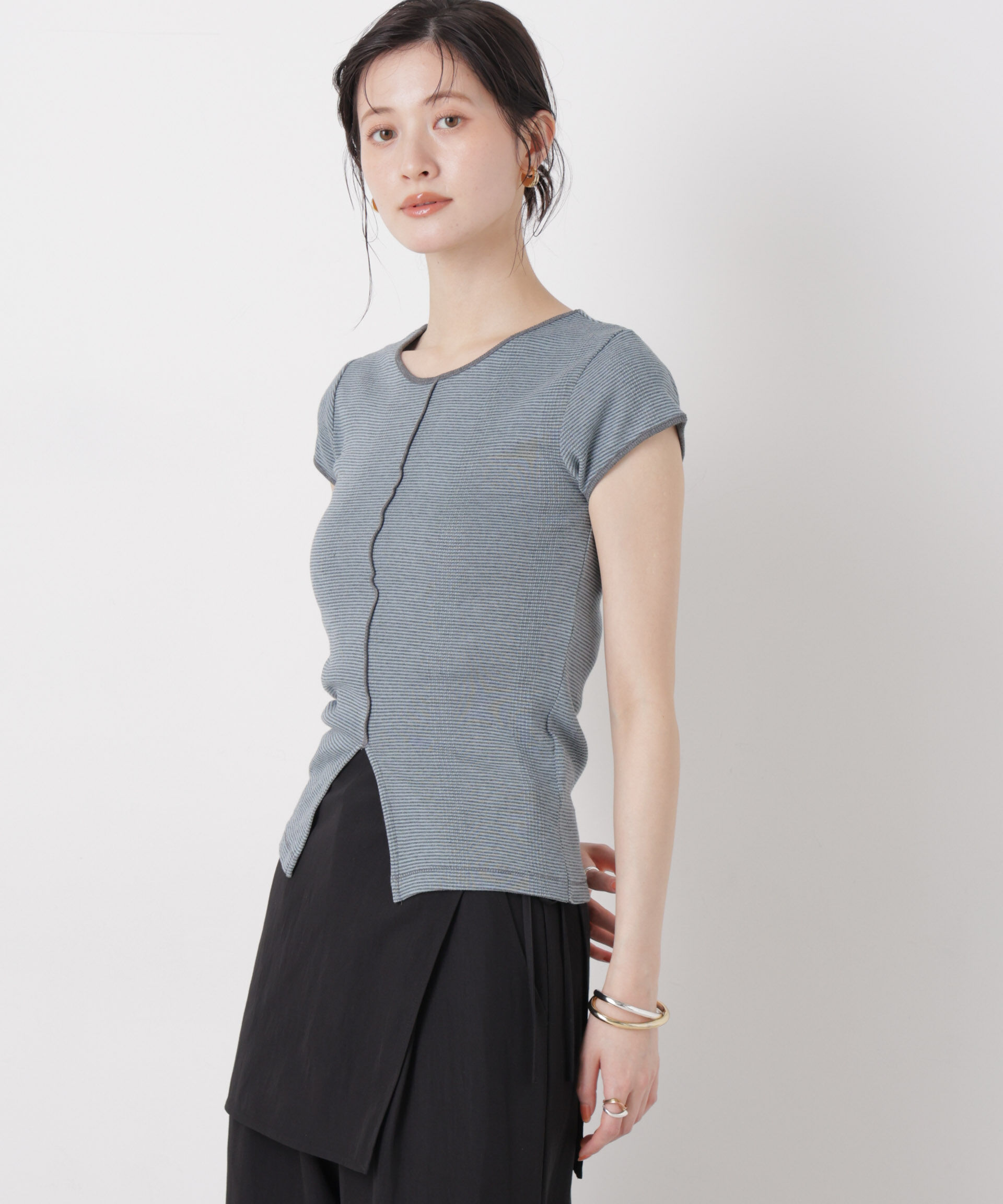 NANO universe「Robert P. Miller/Prib Slit S/S tee」|Tシャツ・カットソー|