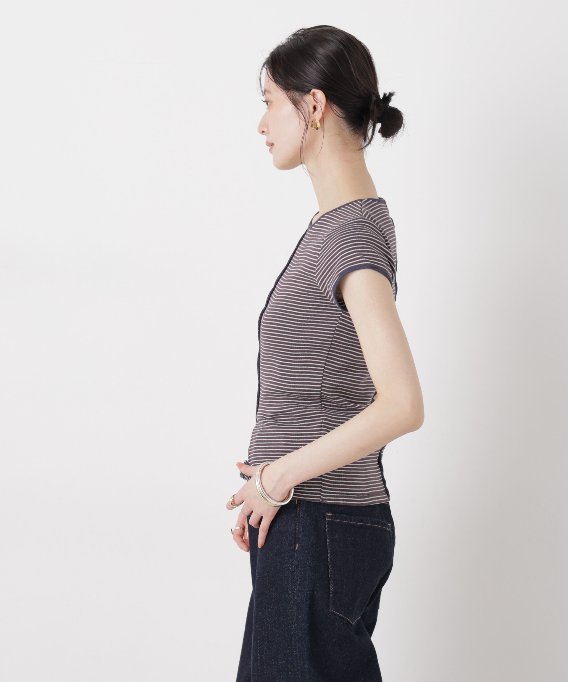 NANO universe「Robert P. Miller/Prib Slit S/S tee」|Tシャツ・カットソー|