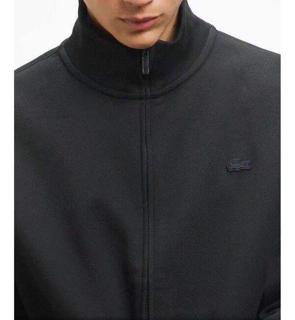 LACOSTE「鹿の子ダブルジップ ハイネック ドライバーズニット」|カーディガン|