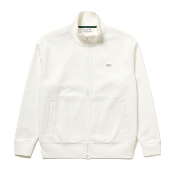 LACOSTE「鹿の子ダブルジップ ハイネック ドライバーズニット」|カーディガン|