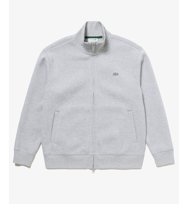 LACOSTE「鹿の子ダブルジップ ハイネック ドライバーズニット」|カーディガン|