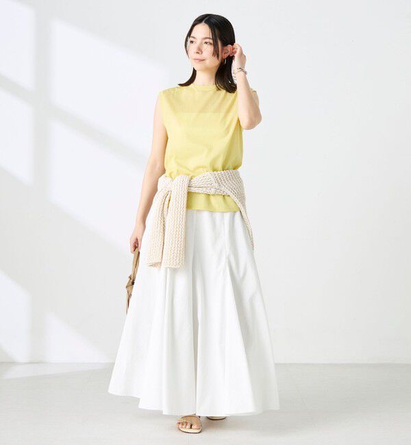 NOLLEY'S「【WEB限定】ウォッシャブルヴィンテージタフタマチ入りマキシスカート」|スカート|