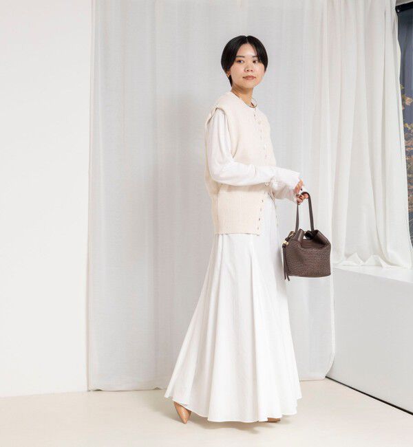 NOLLEY'S「【WEB限定】ウォッシャブルヴィンテージタフタマチ入りマキシスカート」|スカート|