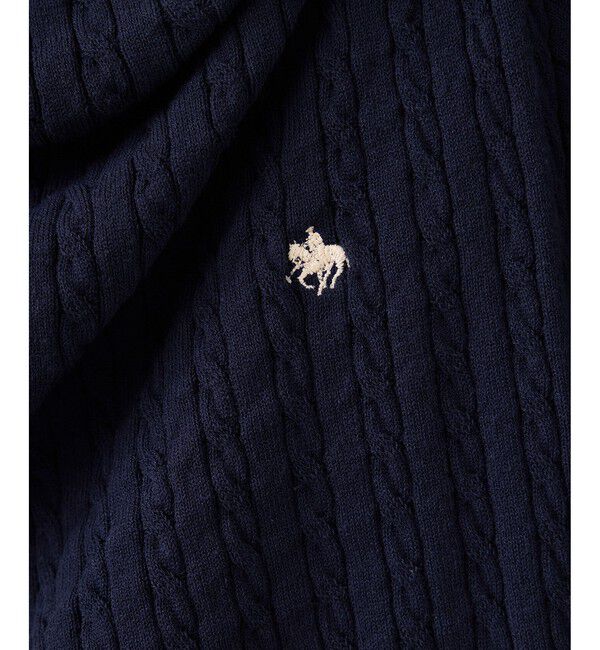 VIS「【POLO BCS】VIS別注ケーブルドレープトップス」|ニット・セーター|