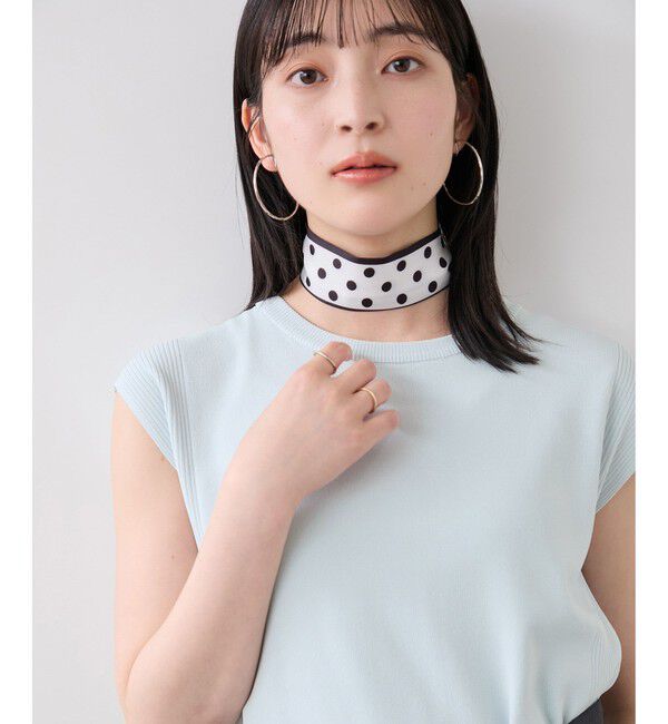 VIS「【WEB限定カラー】ICE BEAUTY 美人スリーブニットプルオーバ/UVケア・接触冷感」|ニット・セーター|