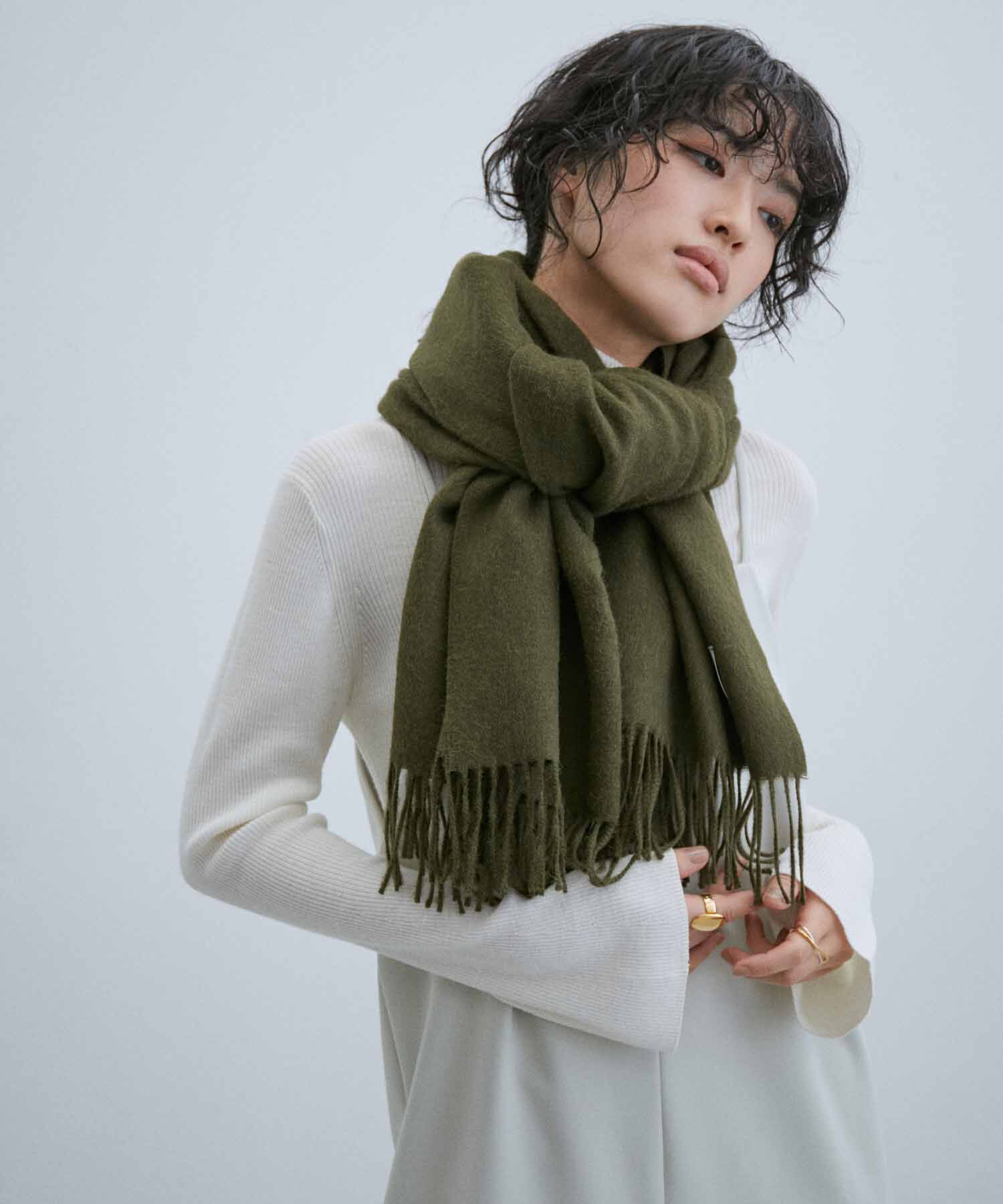 ADAM ET ROPE'「【THE INOUE BROTHERS together with ADAM ET ROPE'】大判ストール / UNISEX」|マフラー|