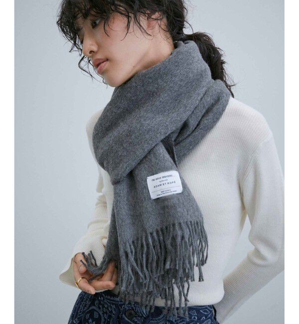 ADAM ET ROPE'「INOUE EX BRUSHED SCARF」|マフラー|
