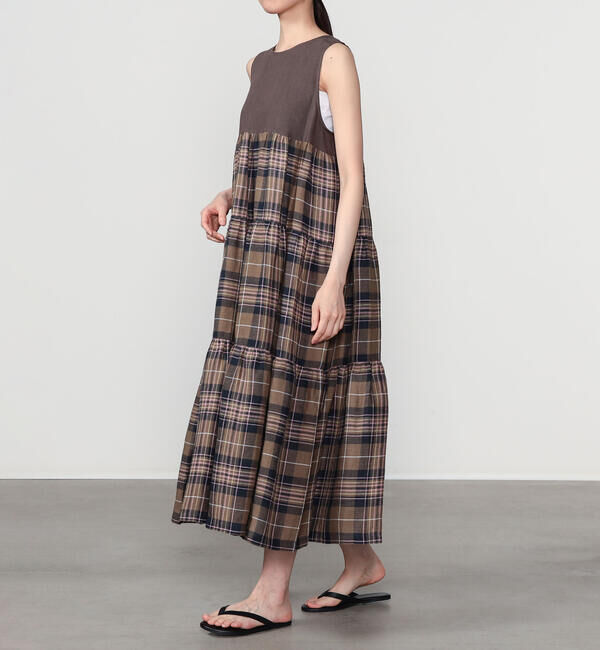 ONEIL OF DUBLIN「O'NEIL OF DUBLIN | リネン ティアードワンピース WOMEN」|ワンピース|