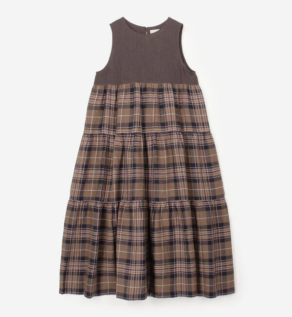 ONEIL OF DUBLIN「O'NEIL OF DUBLIN | リネン ティアードワンピース WOMEN」|ワンピース|