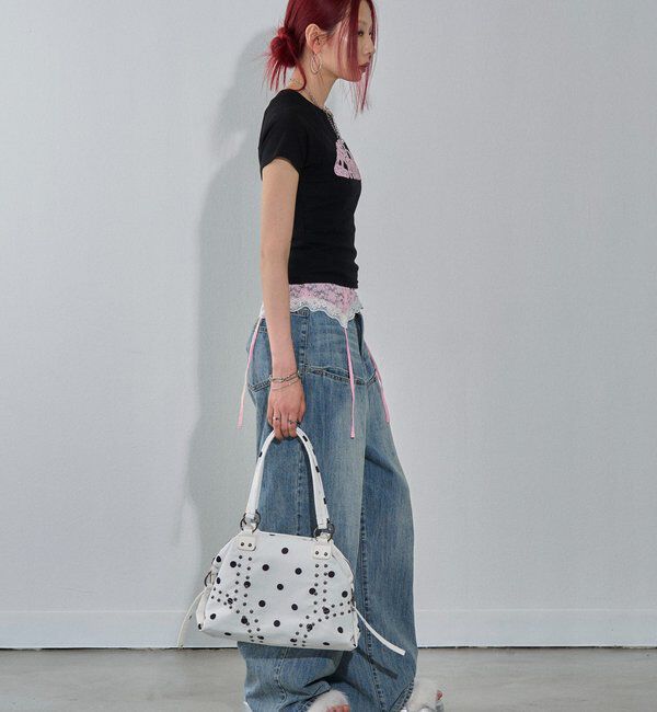  「【WEB限定カラーあり】デフォルメレースロゴチビT」|Tシャツ・カットソー|