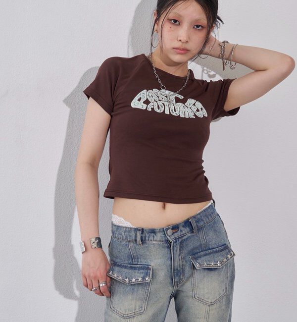  「【WEB限定カラーあり】デフォルメレースロゴチビT」|Tシャツ・カットソー|