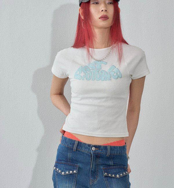  「【WEB限定カラーあり】デフォルメレースロゴチビT」|Tシャツ・カットソー|