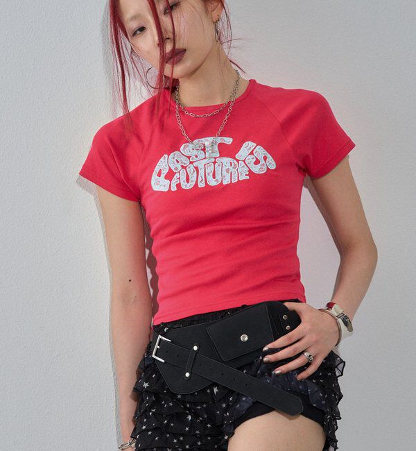  「【WEB限定カラーあり】デフォルメレースロゴチビT」|Tシャツ・カットソー|
