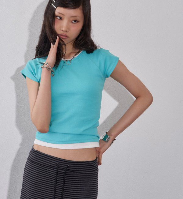  「【SLOPPY/WEB限定カラーあり】リブチビTEE」|Tシャツ・カットソー|