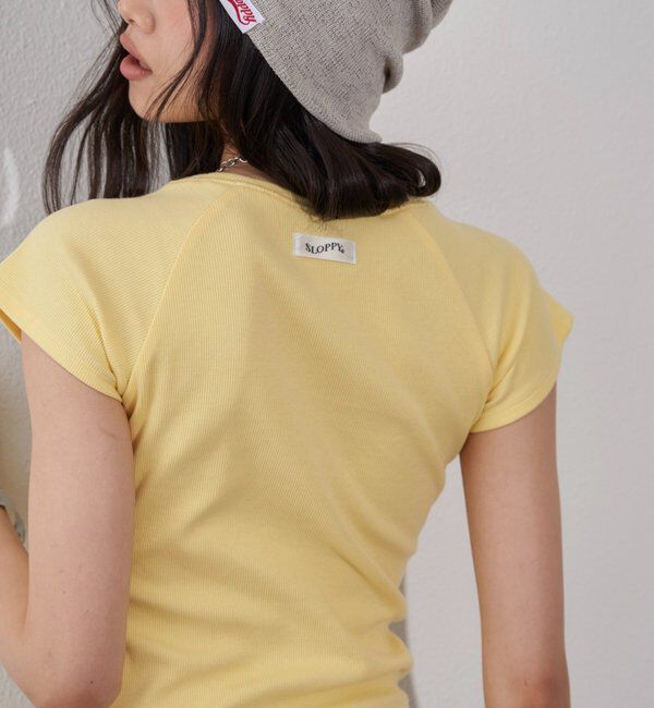  「【SLOPPY/WEB限定カラーあり】リブチビTEE」|Tシャツ・カットソー|イエロー