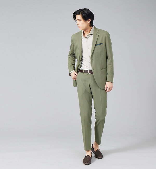 ABAHOUSE「【セットアップ対応】RIRANCHA ランダムマットストレッチ スラックスパンツ」|スラックス|