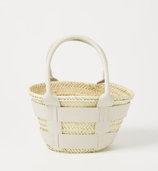 Rouge vif「【DEMELLIER/デメリエー】Mini Santorini　カゴバッグ」|かごバッグ|ホワイト