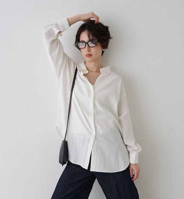 Rouge vif「【一部店舗限定】アシンメトリー変形2WAYシャツ」|シャツ・ブラウス|