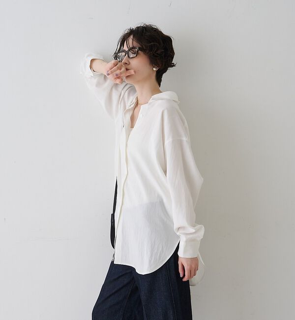 Rouge vif「【一部店舗限定】アシンメトリー変形2WAYシャツ」|シャツ・ブラウス|