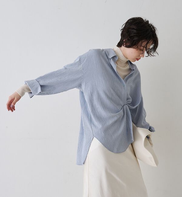 Rouge vif「【一部店舗限定】アシンメトリー変形2WAYシャツ」|シャツ・ブラウス|