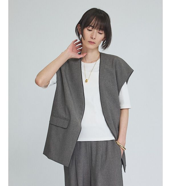 qualite「【セットアップ対応】ウールライク ジレ」|その他|