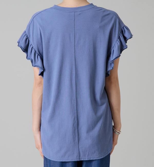 Liesse「袖フリルノースリーブカットソー」|Tシャツ・カットソー|