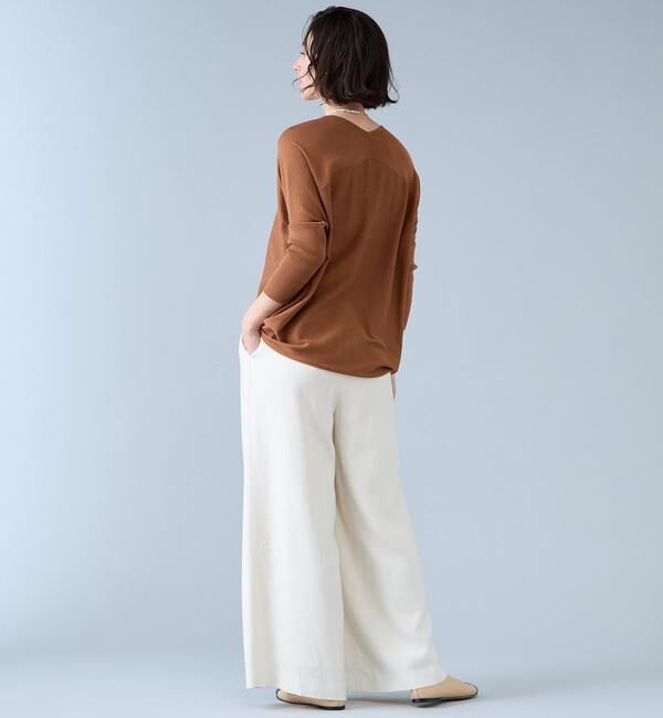 Liesse「【定番】Vネックドルマンニット」|ニット・セーター|